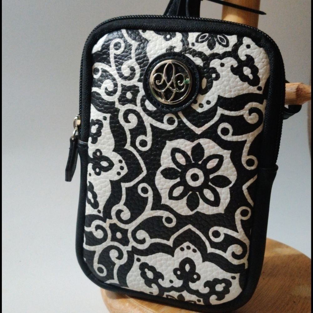 Black White Patterned Mini Bag - image 4
